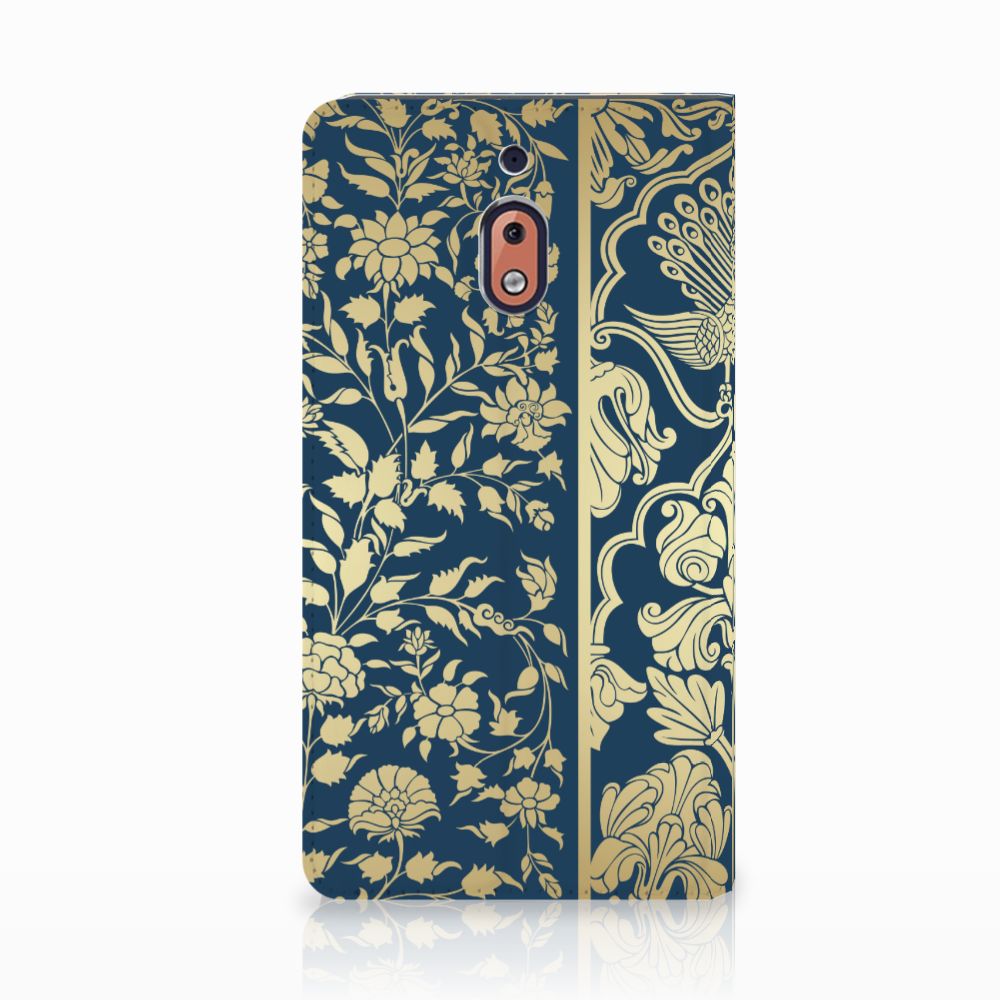 Nokia 2.1 2018 Smart Cover Beige Flowers