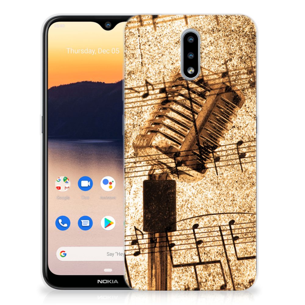 Nokia 2.3 Siliconen Hoesje met foto Bladmuziek