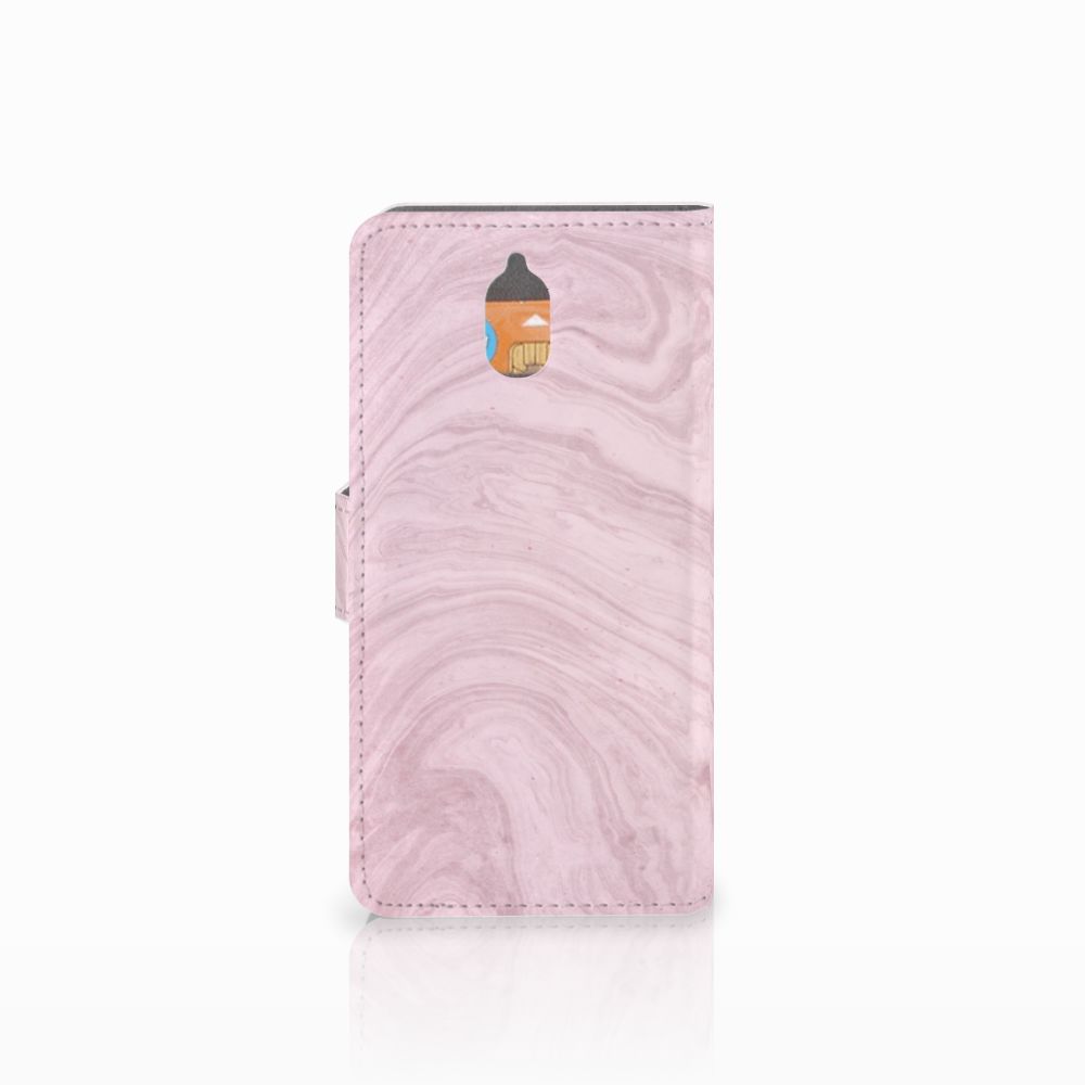 Nokia 3.1 (2018) Bookcase Marble Pink - Origineel Cadeau Vriendin by B2Ctelecom