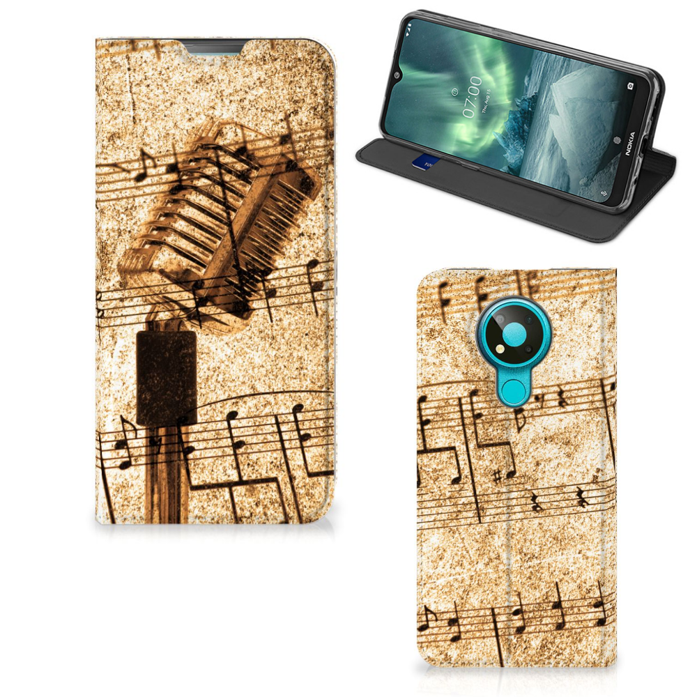 Nokia 3.4 Stand Case Bladmuziek - B2C Telecom