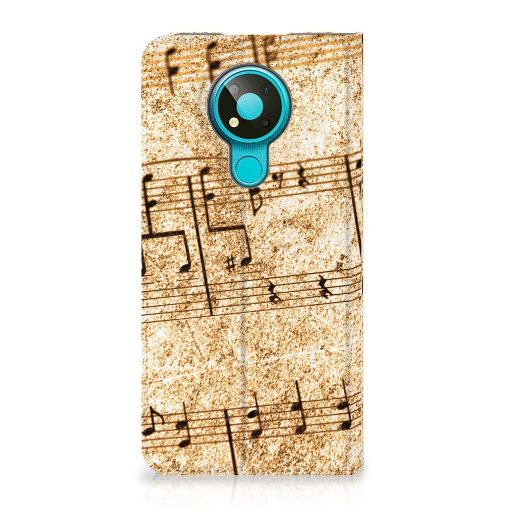 Nokia 3.4 Stand Case Bladmuziek - B2C Telecom