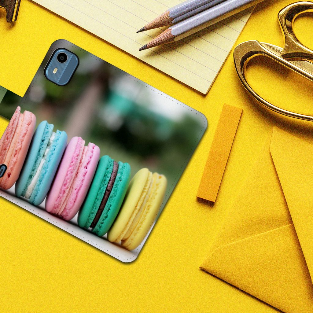 Nokia C12 Book Cover Macarons macarons design voorkant