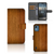 Nokia C12 Book Style Case Donker Hout boek stijl hoesje houtprint voorzijde achterzijde binnenzijde