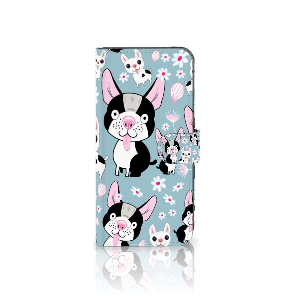 Nokia C12 Telefoonhoesje met Pasjes Hondjes hoesje cartoon design voorkant