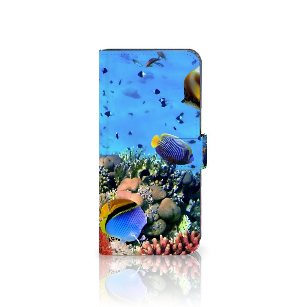 Nokia C12 Telefoonhoesje met Pasjes Vissen, kleurrijk design met tropische vissen voor stijl en bescherming.