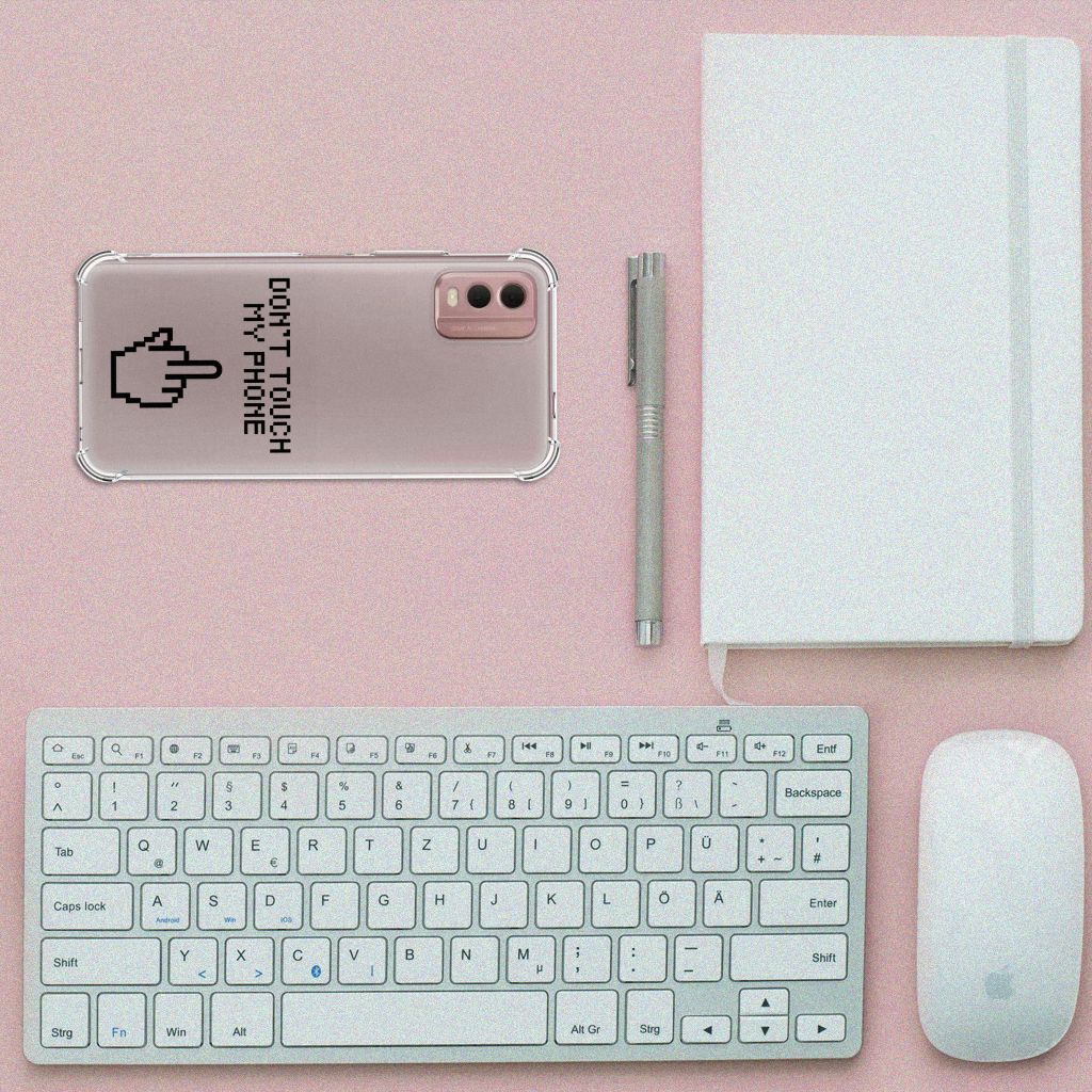 Nokia C32 Anti Shock Case Finger Don't Touch My Phone B2C Telecom