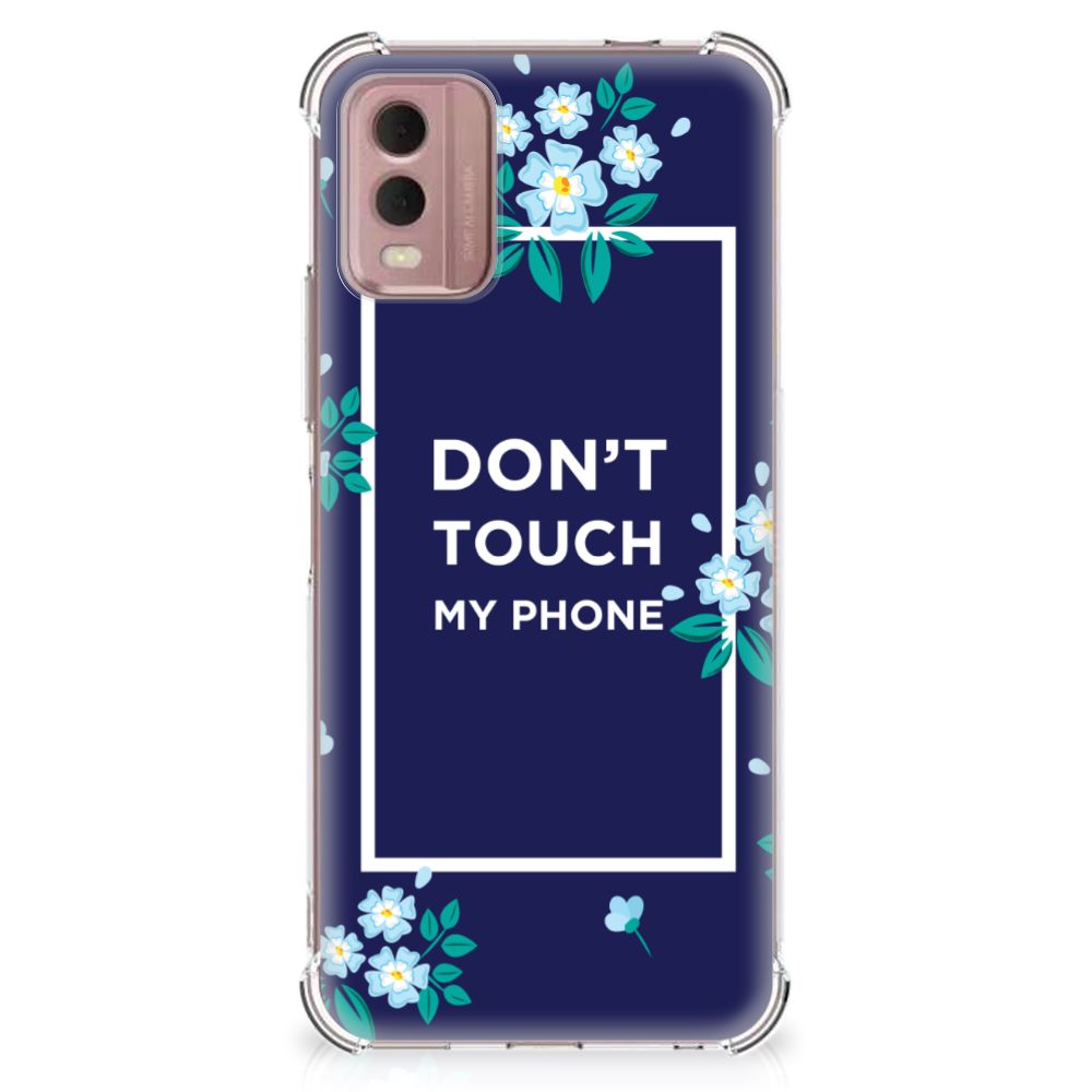 Nokia C32 Anti Shock Case Flowers Blue DTMP B2C Telecom