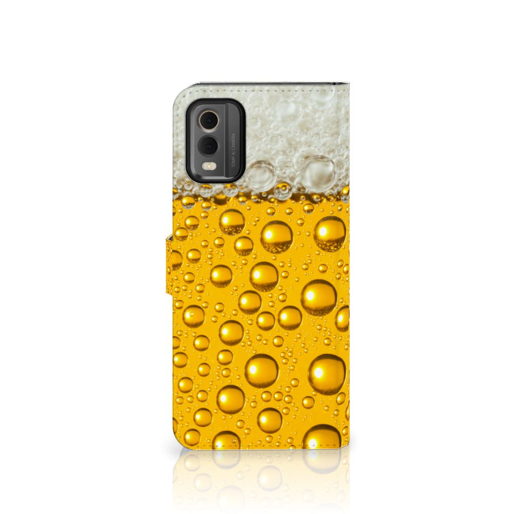 Nokia C32 Book Cover Bier telefoonhoesje bier print vooraanzicht