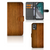 Nokia C32 Book Style Case Donker Hout met pasjeshouder, duurzaam en stijlvol ontwerp voor gebruiksgemak 🌟