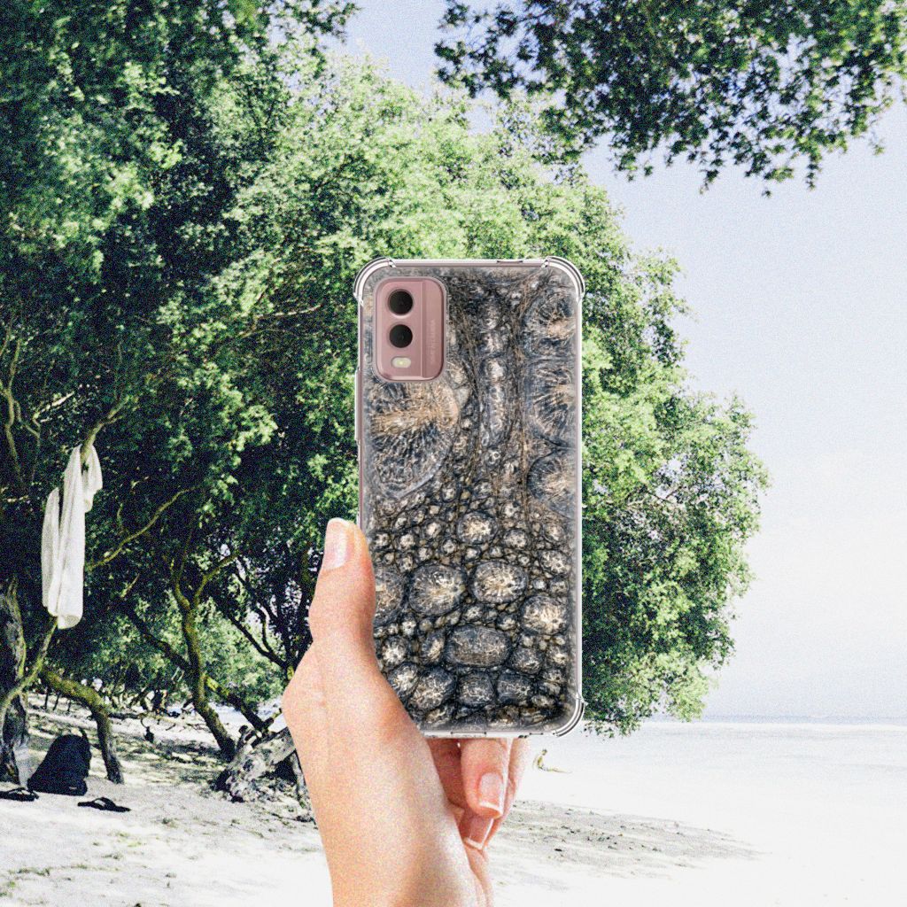Nokia C32 Case Anti-shock Krokodillenprint B2C Telecom