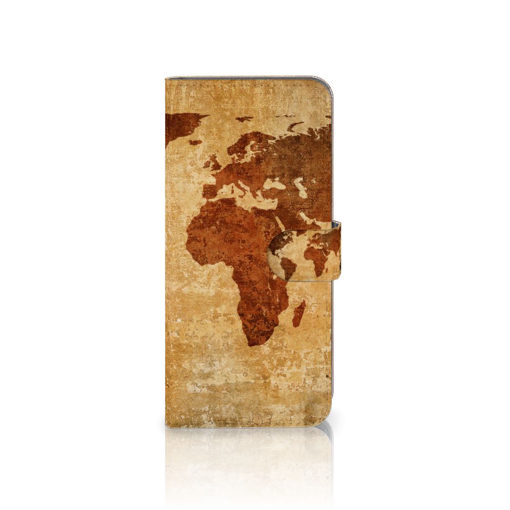 Nokia C32 Flip Cover Wereldkaart met vintage wereldkaartdesign voor bescherming en gebruiksgemak 🌍