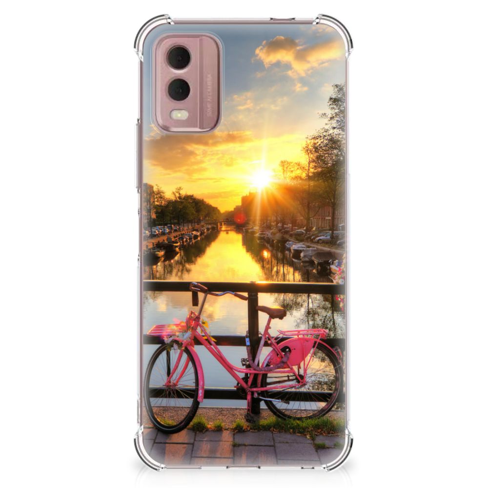 Nokia C32 Telefoonhoesje met valbescherming Amsterdamse Grachten B2C Telecom