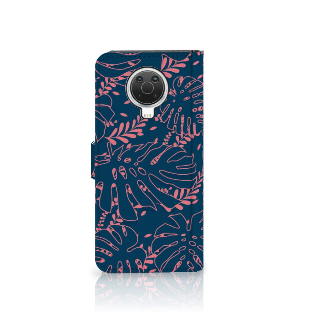 Nokia G10 | G20 Hoesje Palm Leaves hoesje palmbladeren design voorkant