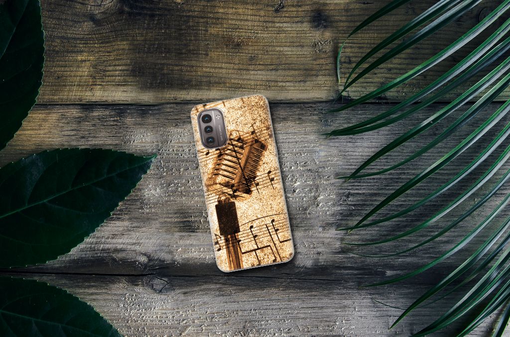Nokia G21 | G11 Siliconen Hoesje met foto Bladmuziek B2C Telecom