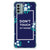 Nokia G22 Anti Shock Case Flowers Blue DTMP voorkant bloemen design