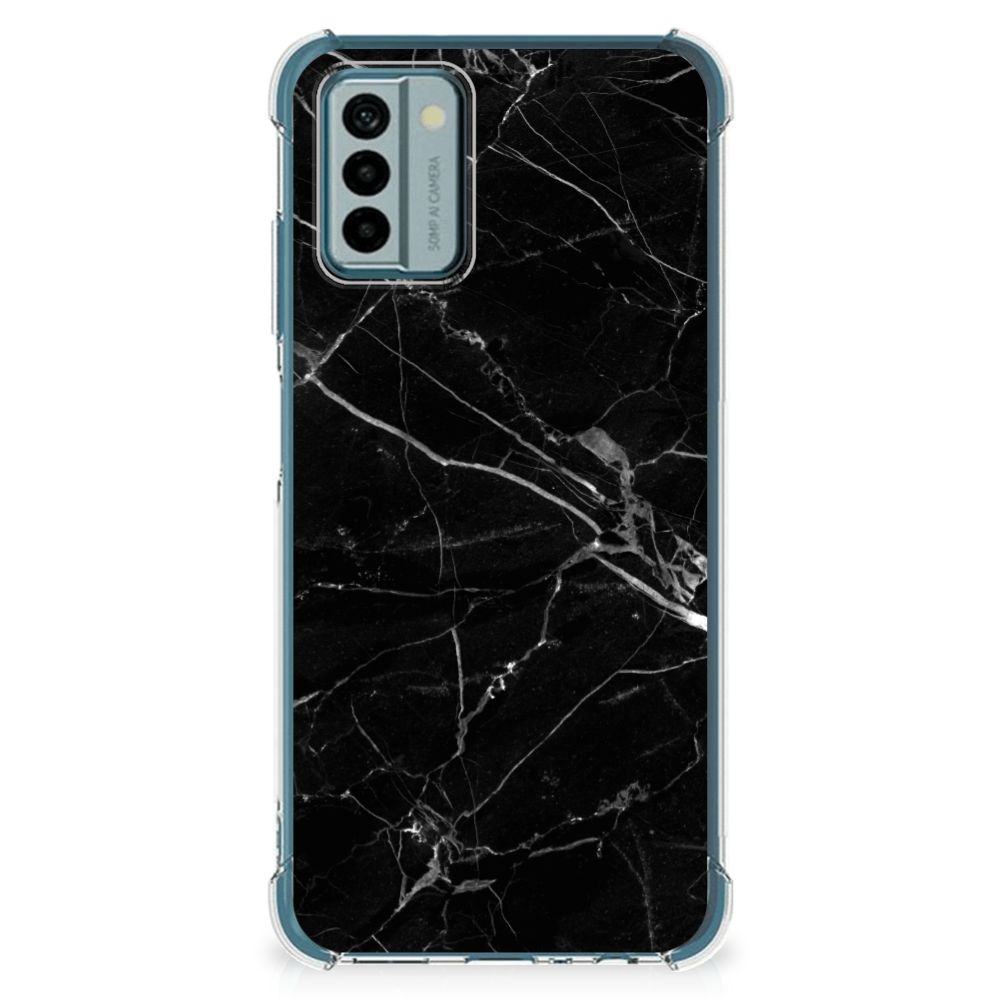 Nokia G22 Anti-Shock Hoesje Marmer Zwart - Origineel Cadeau Vader B2C Telecom
