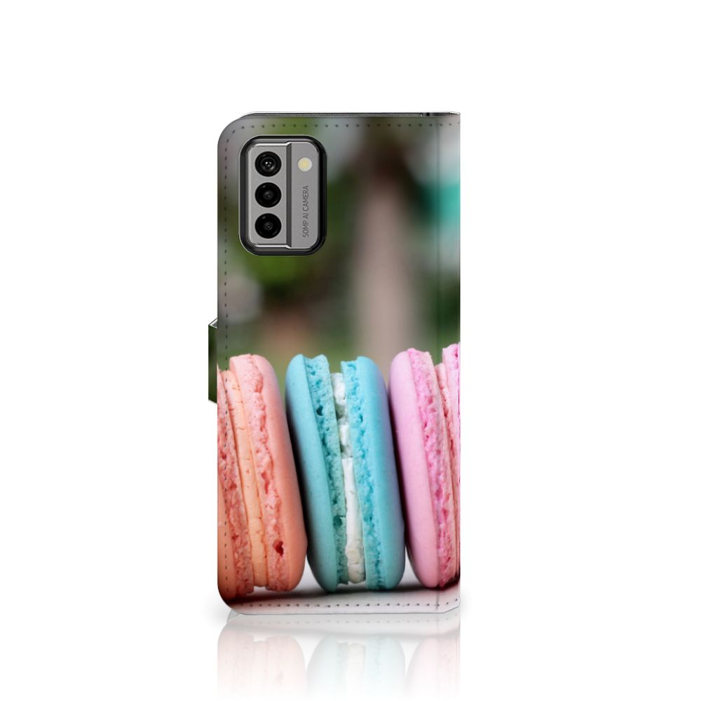 Nokia G22 Book Cover Macarons hoesje macarons design kleuren