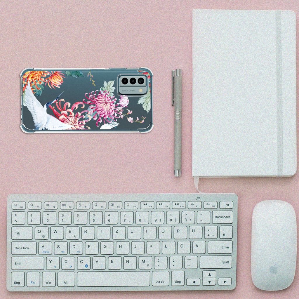 Nokia G22 Case Anti-shock Bird Flowers B2C Telecom