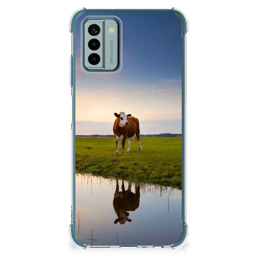Nokia G22 Case Anti-shock Koe koe design voorkant