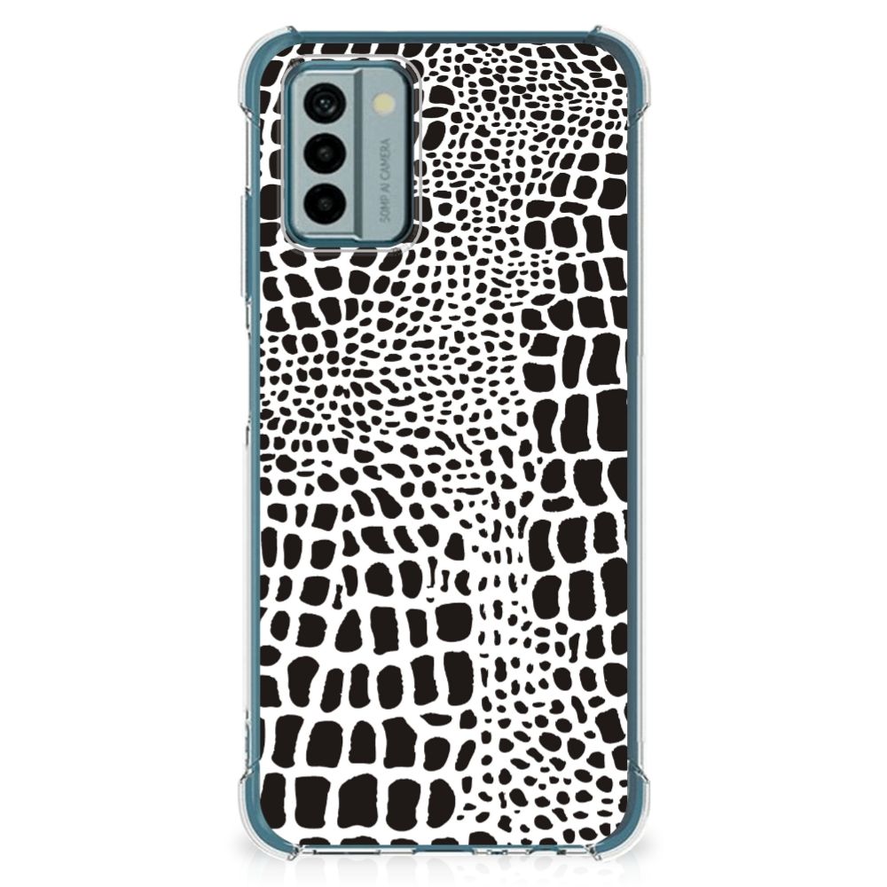 Nokia G22 Case Anti-shock Slangenprint voorkant