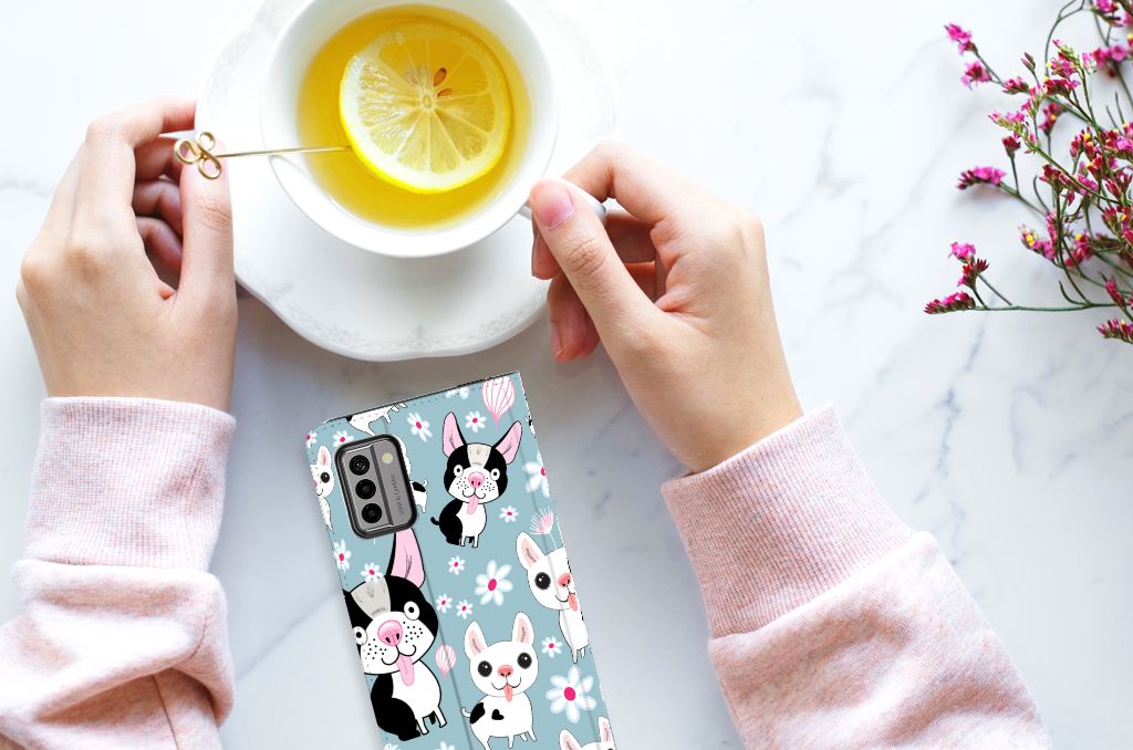 Nokia G22 Hoesje maken Hondjes smartphone case hondjes design boven
