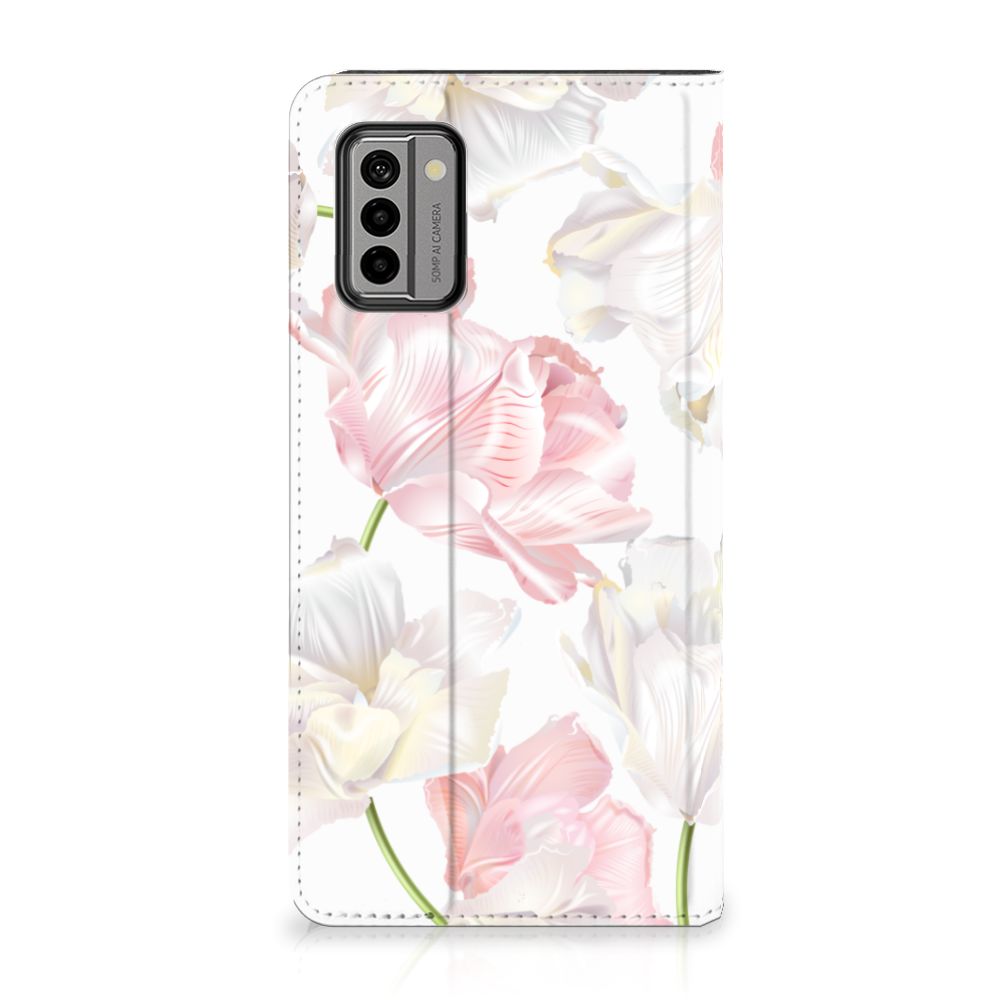 Nokia G22 Smart Cover Lovely Flowers bloemen ontwerp voorzijde