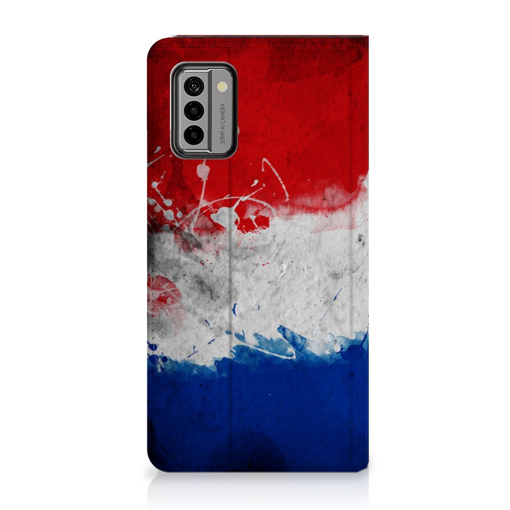 Nokia G22 Standcase Nederland design Nederlandse vlag aanzicht