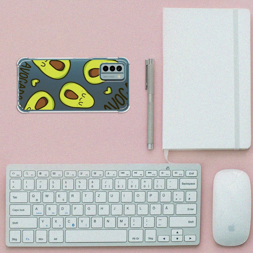Nokia G22 Stevig Bumper Hoesje Avocado Singing B2C Telecom