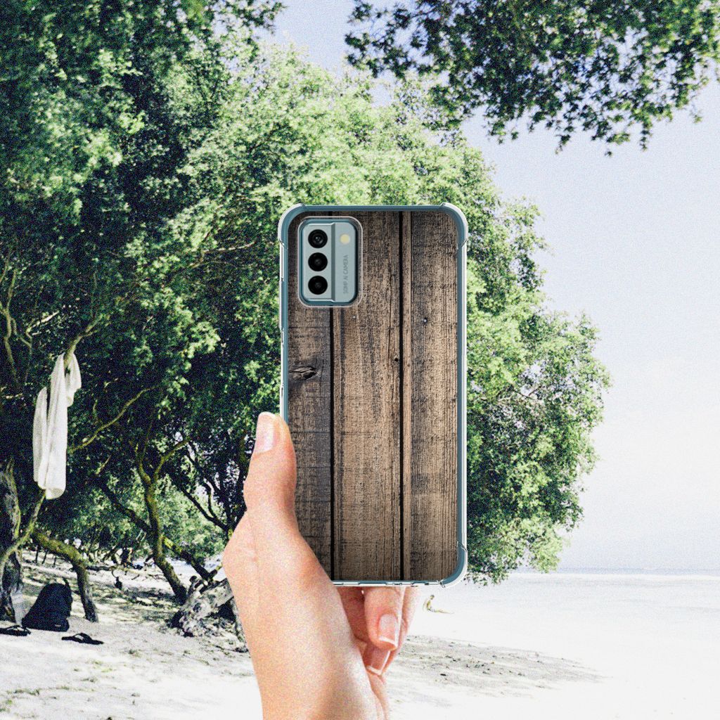 Nokia G22 Stevig Telefoonhoesje Steigerhout B2C Telecom