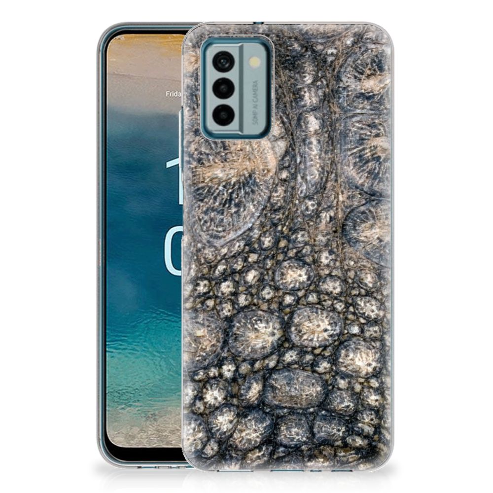 Nokia G22 TPU Hoesje Krokodillenprint krokodillenprint achterkant