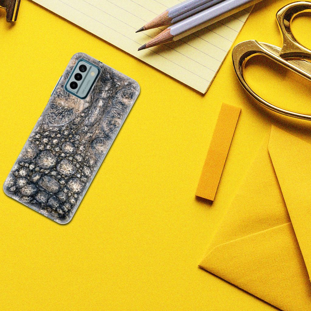 Nokia G22 TPU Hoesje Krokodillenprint krokodillenprint bovenaanzicht