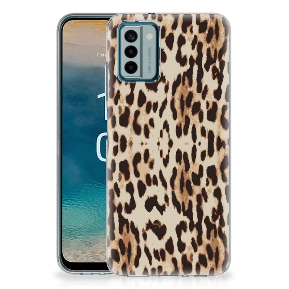 Nokia G22 TPU Hoesje Leopard leopardprint case achterkant