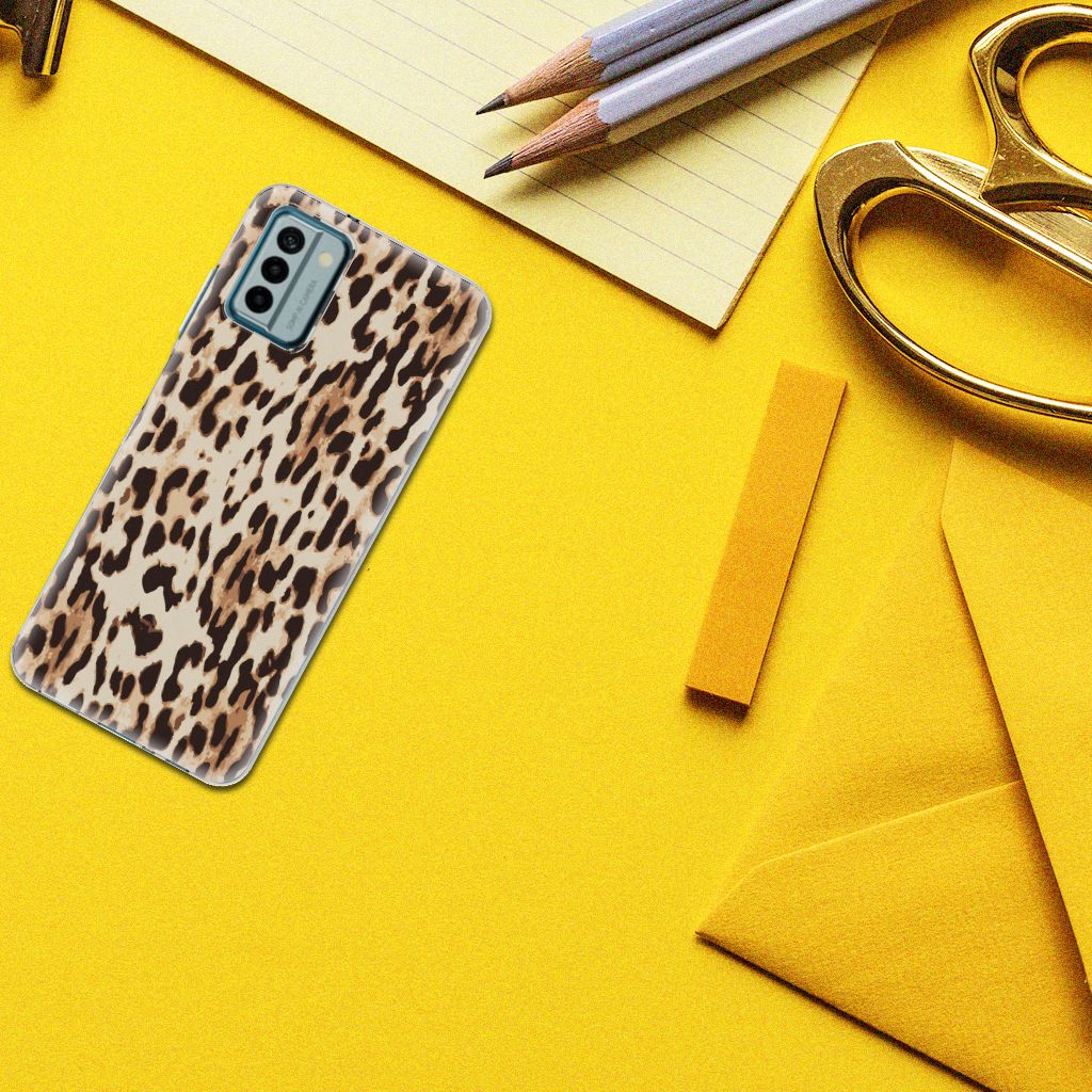 Nokia G22 TPU Hoesje Leopard luipaardprint design bovenaanzicht