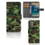 Nokia G22 Telefoon Hoesje Army Dark boekhoesje camouflage design voorkant en binnenkant