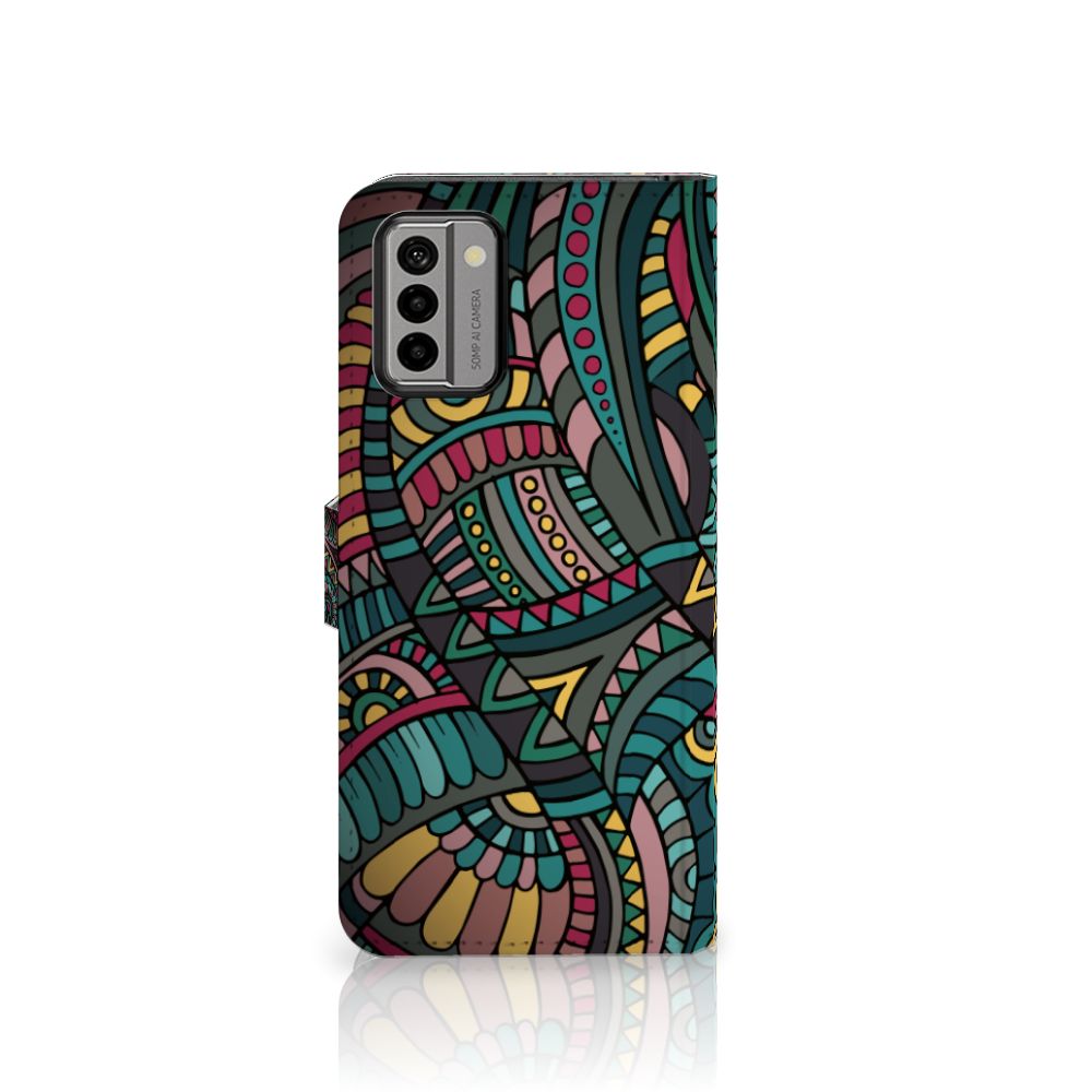 Nokia G22 Telefoon Hoesje Aztec met kleurrijk patroon voor bescherming en stijl ✨