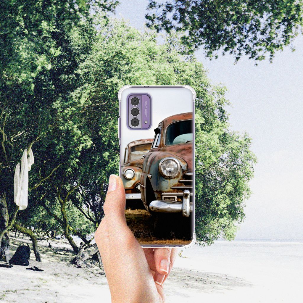Nokia G42 Anti-shock Hoesje met foto Vintage Auto design vintage auto aanzicht