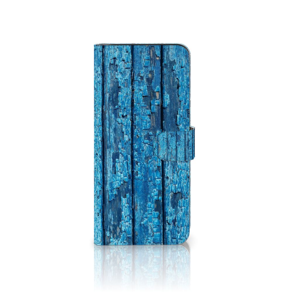 Nokia G42 Book Style Case Wood Blue designnaam blue wood view