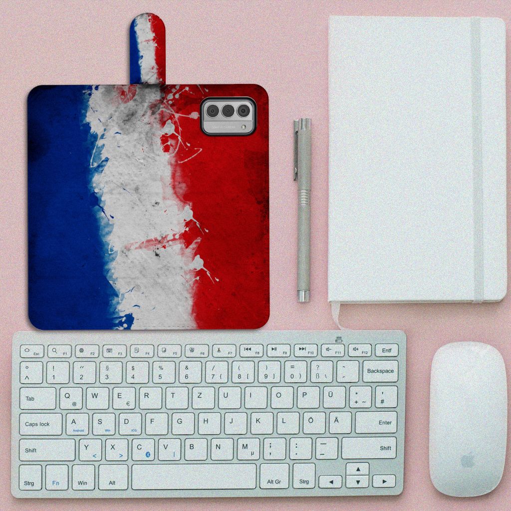 Nokia G42 Bookstyle Case Nederland Nederlandse Vlag design bovenaanzicht