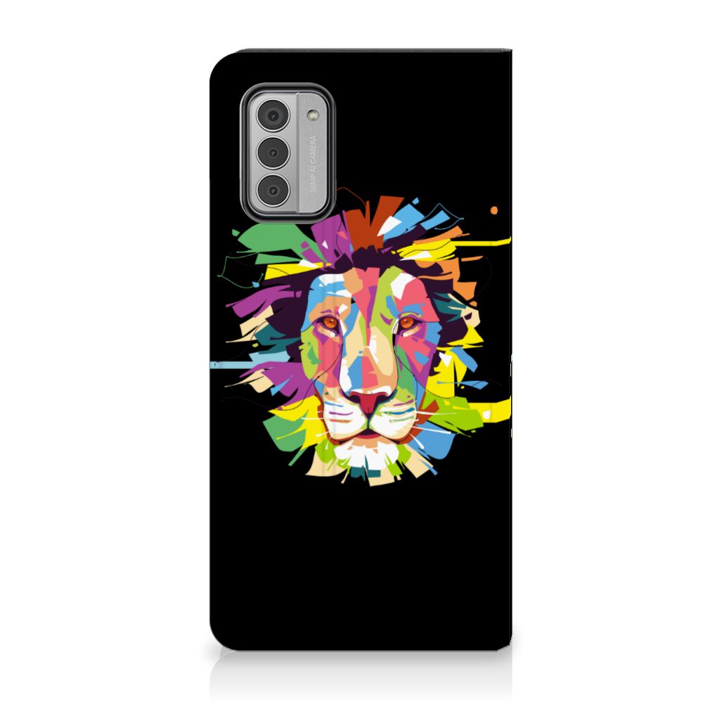 Nokia G42 Magnet Case Lion Color design voorkant