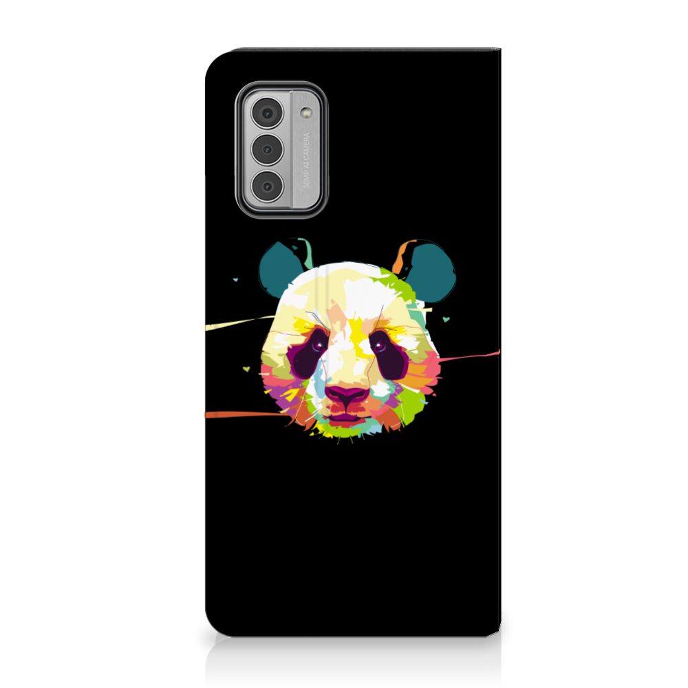 Nokia G42 Magnet Case Panda Color met kleurrijk panda design 🐼, perfect voor gebruiksgemak en bescherming.