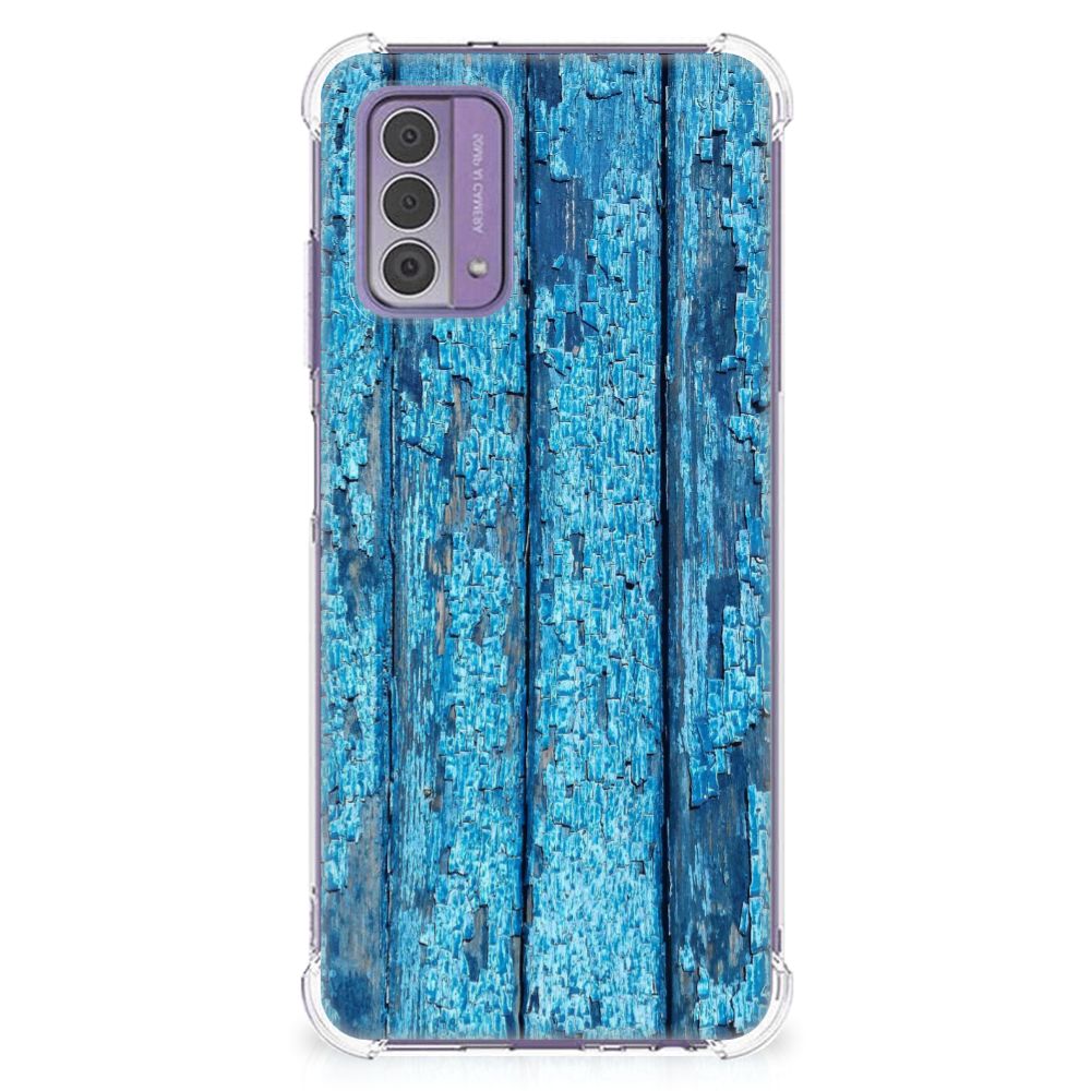 Nokia G42 Stevig Telefoonhoesje Wood Blue B2C Telecom