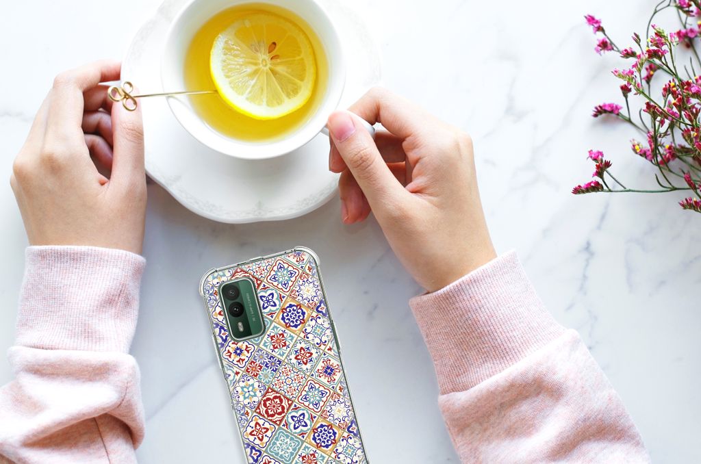 Nokia XR21 Anti-Shock Hoesje Tiles Color B2C Telecom