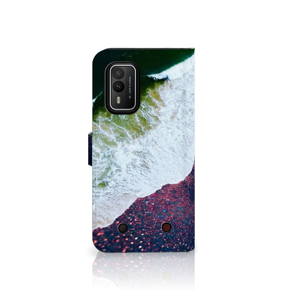 Nokia XR21 Book Case Sea in Space boekhoesje zee ruimte aanzicht