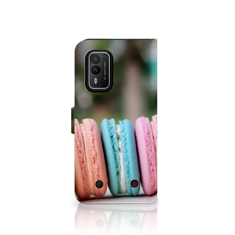 Nokia XR21 Book Cover Macarons hoesje macarons aanzicht