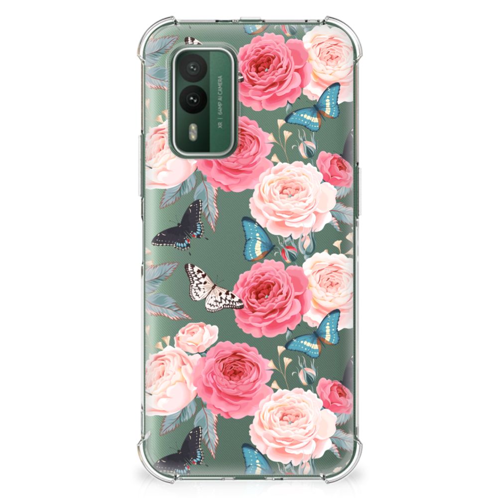 Nokia XR21 Case Butterfly Roses B2C Telecom