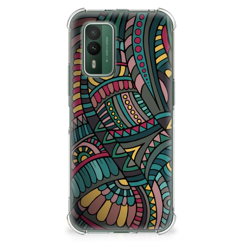 Nokia XR21 Doorzichtige Silicone Hoesje Aztec B2C Telecom
