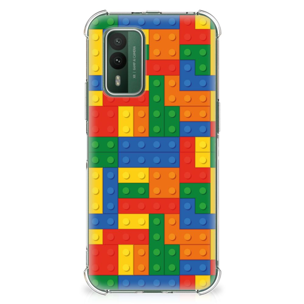 Nokia XR21 Doorzichtige Silicone Hoesje Blokken B2C Telecom