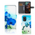 Nokia XR21 Hoesje Orchidee Blauw telefoonhoesje orchidee blauw aanzicht