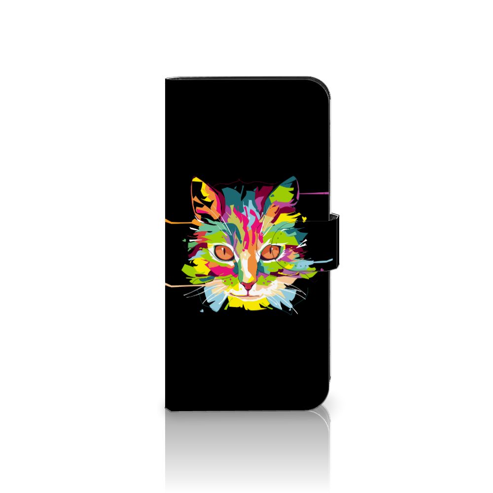 Nokia XR21 Leuk Hoesje Cat Color kat kleurrijk design voorkant