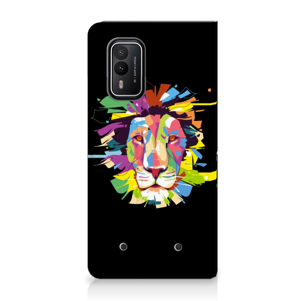 Nokia XR21 Magnet Case Lion Color ontwerp voorkant